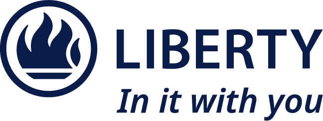 Liberty logo and Tag Line Horizontal