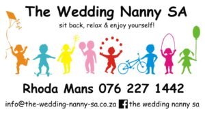 The Wedding Nanny SA Bus Card 2019
